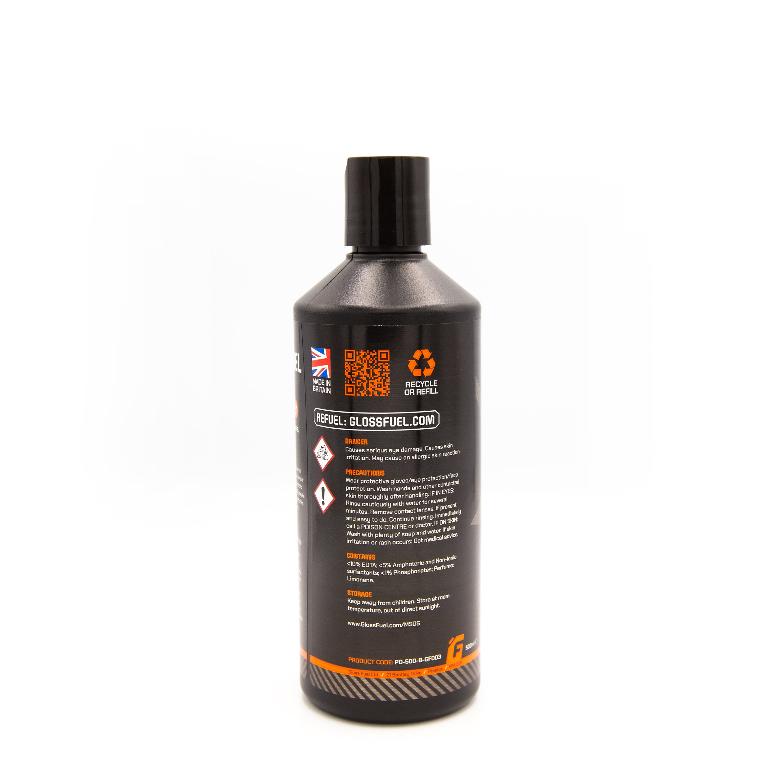 Gloss Fuel Citrus Fuelled Pre-Wash - 500ml Bottle