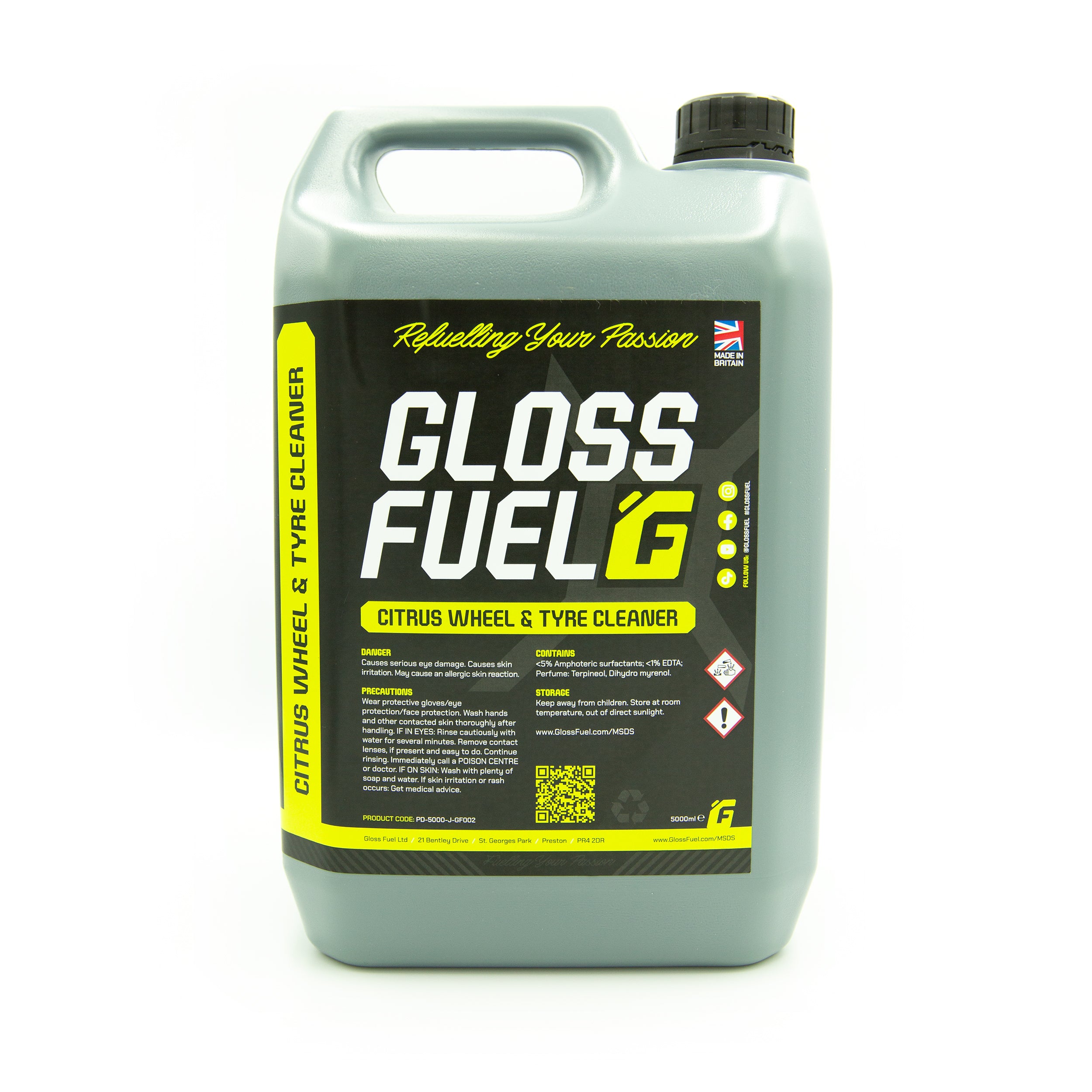 Citrus Wheel & Tyres Cleaner - 5L 100% PCR Jerry Can