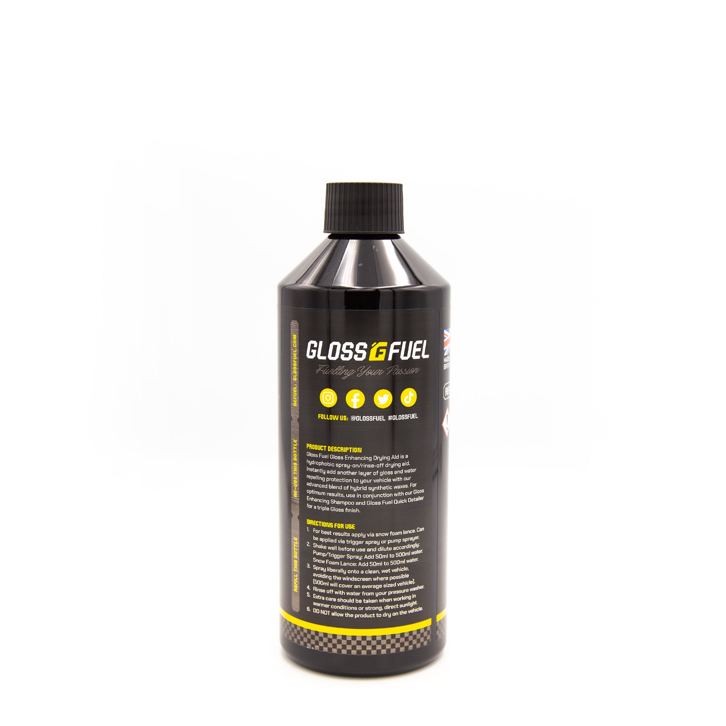 Gloss Fuel Gloss Enhancing Drying Aid - 500ml Bottle