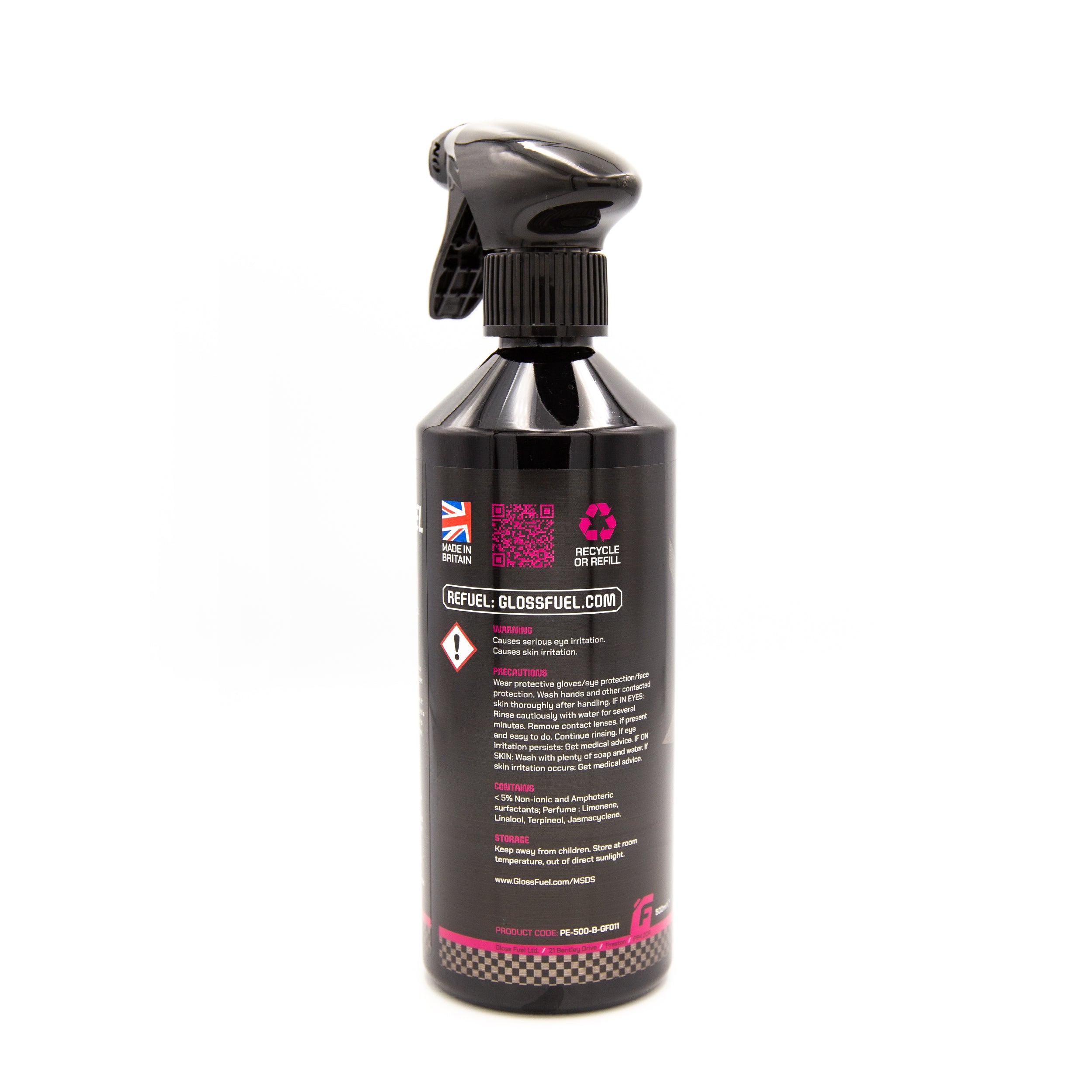 Gloss Fuel Interior Dash Detailer - 500ml Trigger Spray Bottle