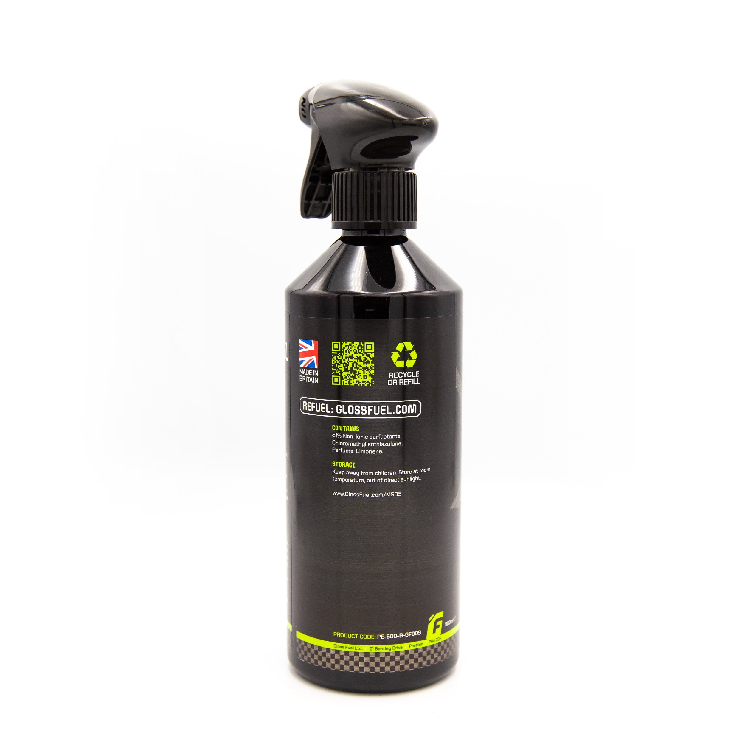 Gloss Fuel Quick Detailer Spray - 500ml Trigger Spray Bottle