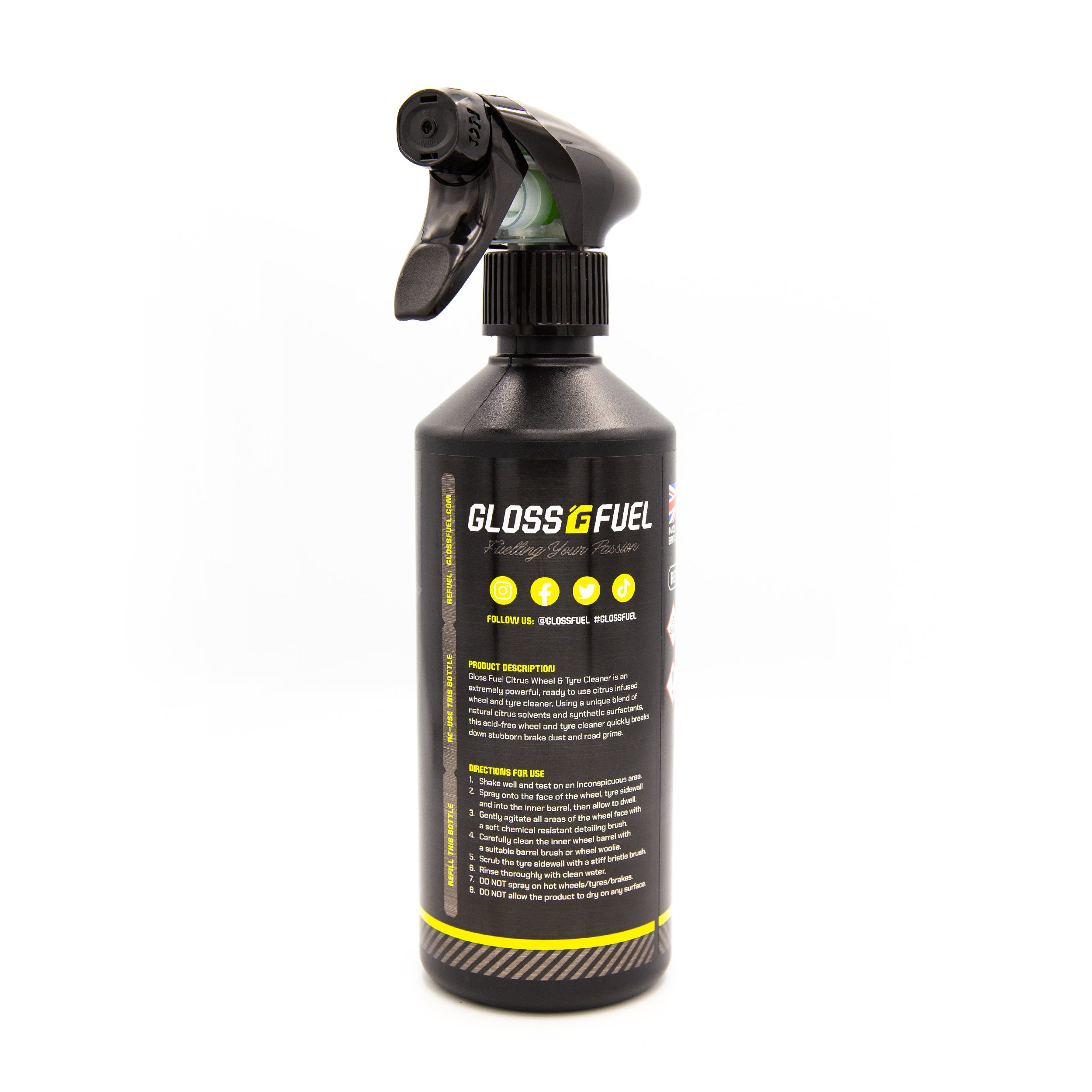 Gloss Fuel Citrus Wheel & Tyre Cleaner - 500ml Bottle