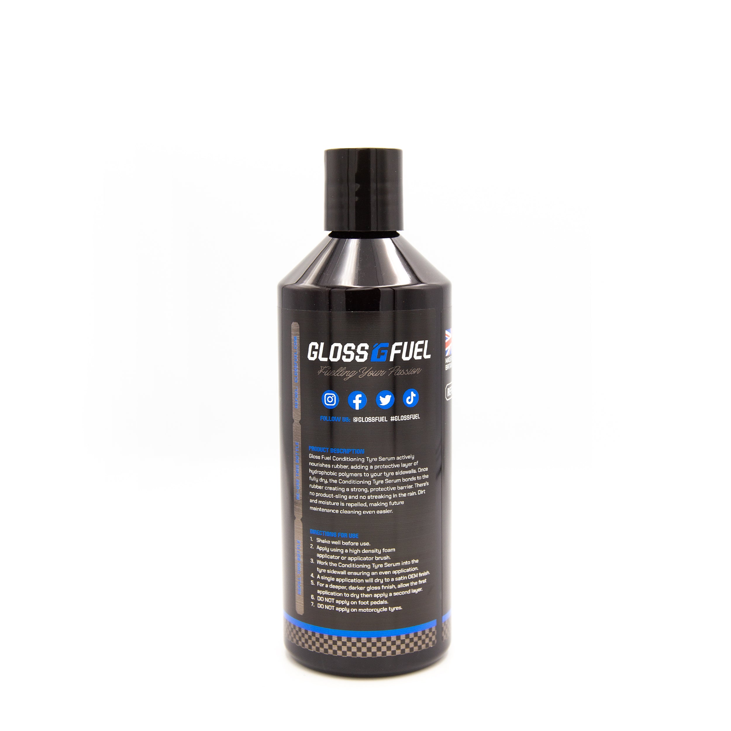 Gloss Fuel Conditioning Tyre Serum - 500ml Bottle