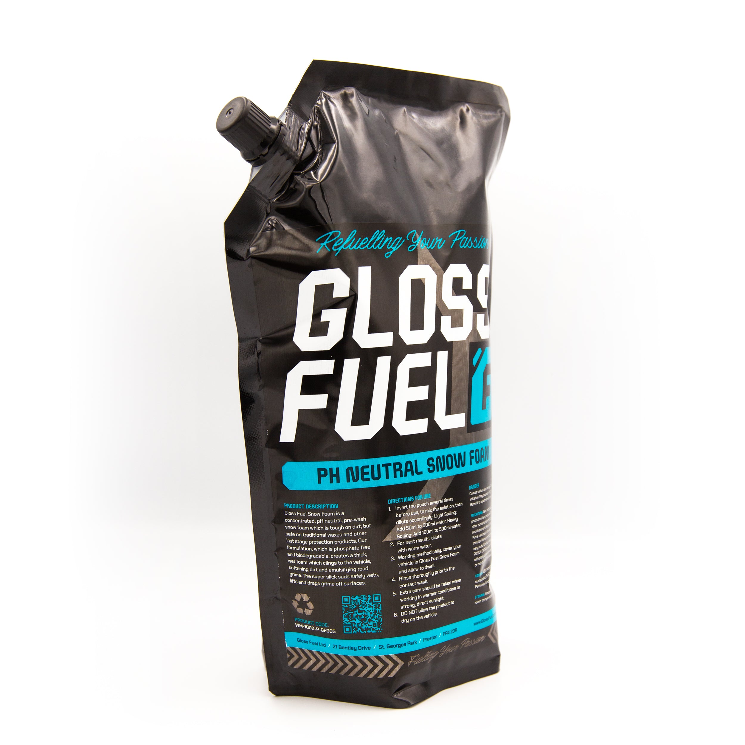 Gloss Fuel pH Neutral Snow Foam - 1 Litre Refuel Pack