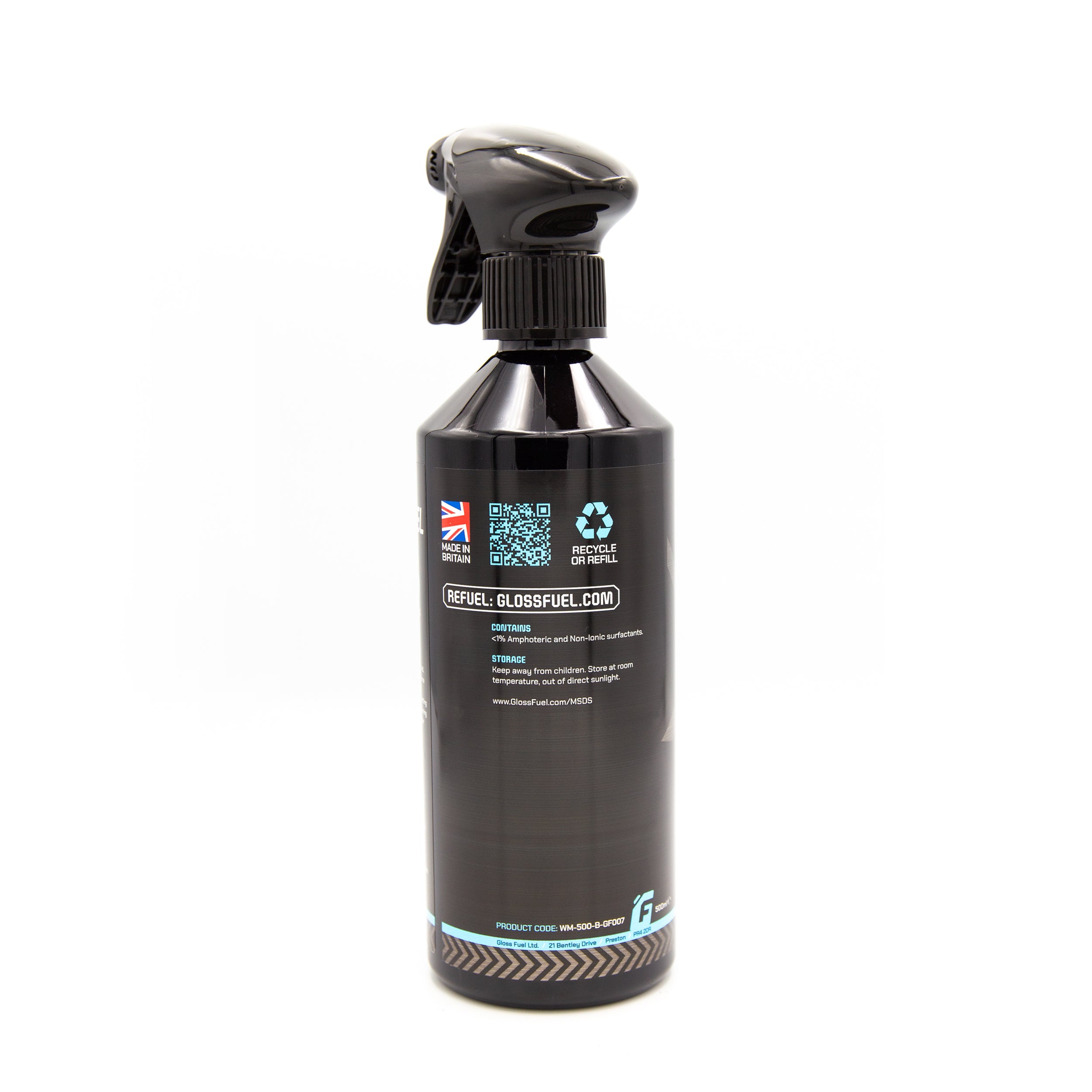 Gloss Fuel Premium Glass Cleaner - 500ml Trigger Spray Bottle